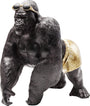Kare Design Deko Objekt Monkey Beach, Deko Skulptur – Grau/Schwarz: Grau-schwarze Affenskulptur zur Raumdekoration.