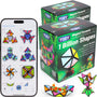 TOSY Magnet Pyramid Glow Zappelpuzzle Spielzeug – 2er-Set