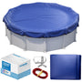 Yankee Poolabdeckung Ø 610 cm - Blau Sommer/Winter (500-550 cm)