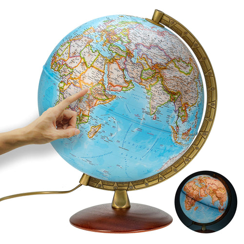 National Geographic Leuchtglobus Klassik 30cm - LED phys/pol 2025