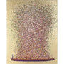 Kare Design Wandbild Touched Flower Boat - Gold/Pink 160x120cm, rechteckig in Gold und Pink. Dient als Wanddekoration.