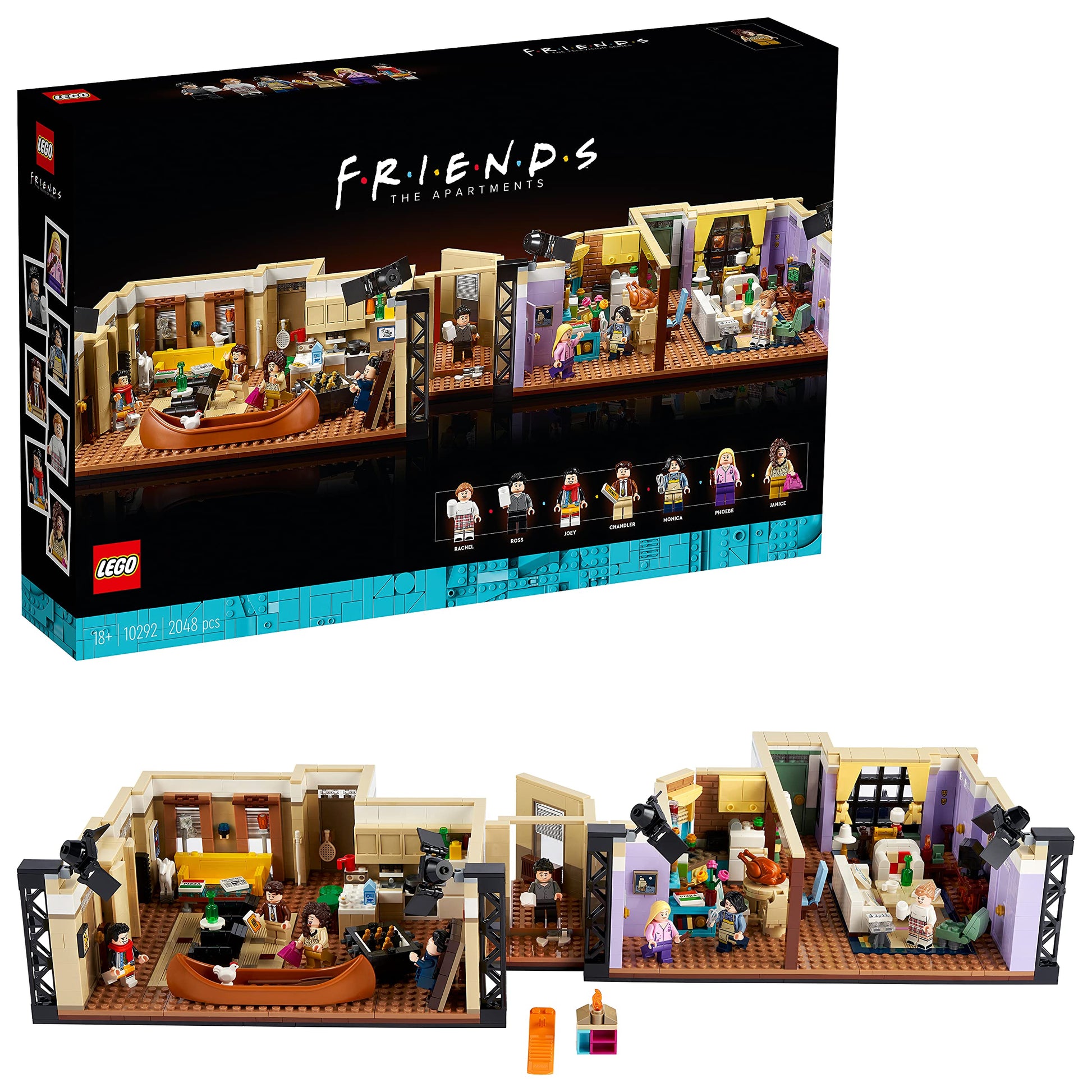 LEGO Ideas Friends Apartments 10292 Sammler-Bauset: Baue die ikonischen Friends Apartments detailgetreu nach.