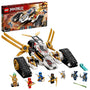 LEGO® NINJAGO® Ultraschall-Raider 71739. Blau-graues, modulares Fahrzeug mit Cockpit und Rädern. Ermöglicht Rollenspiele von Verfolgungsjagden und Kämpfen durch Umwandlung in Mech und Motorrad.