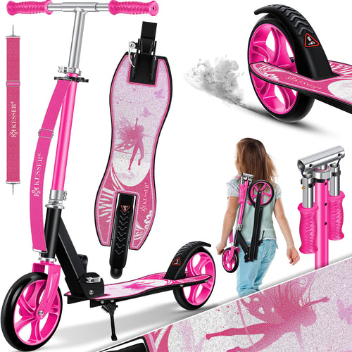 KESSER® Fairy Klappbarer City-Tretroller Kickscooter - Pink