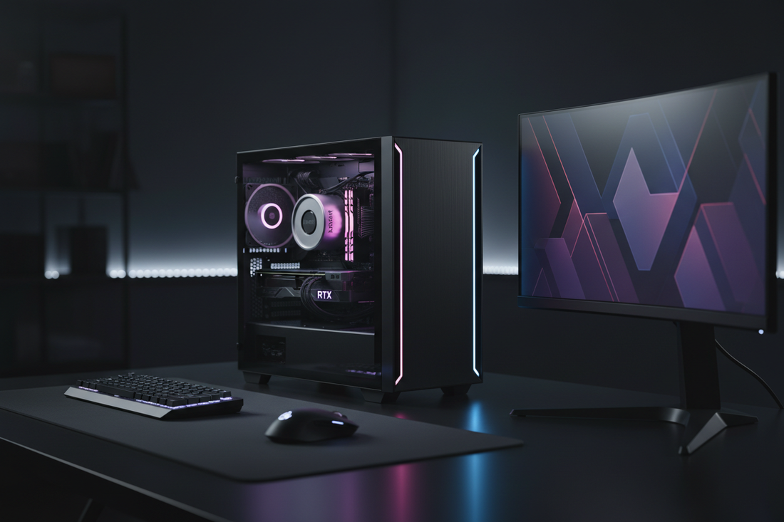 Shinobee Gaming PC mit AMD Ryzen 5 3500X Prozessor und NVIDIA RTX 3050 Grafikkarte