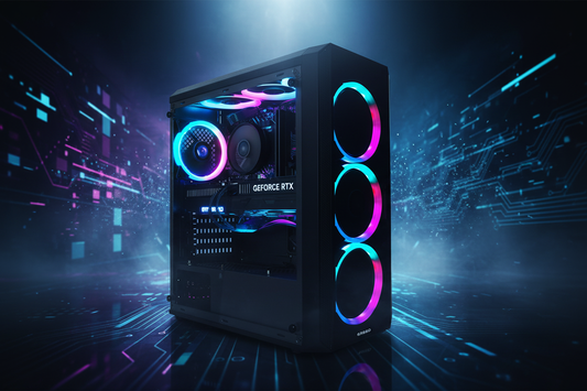 Greed MK2 Gaming PC mit AMD Ryzen 7 5700X Prozessor und NVIDIA RTX 5060 Grafikkarte