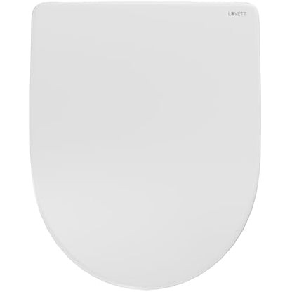 LUVETT® Toilettendeckel D-Form mit Absenkautomatik, Weiss