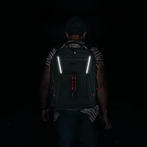 KROSER Laptop Reiserucksack – 18.4 Zoll wasserdicht schwarz