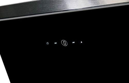 Respekta CH89060S Dunstabzugshaube schräg 60cm Schwarz