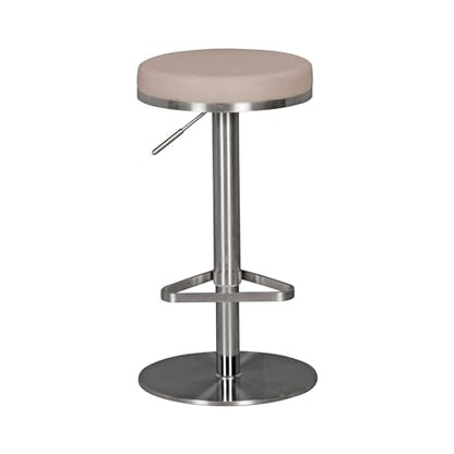 FineBuy Barhocker höhenverstellbar – Edelstahl & Gepolstert