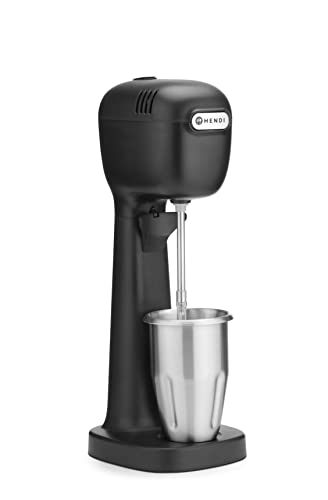 HENDI Milchshake Maker Getränkemixer mit 2 Mixbechern – Schwarz