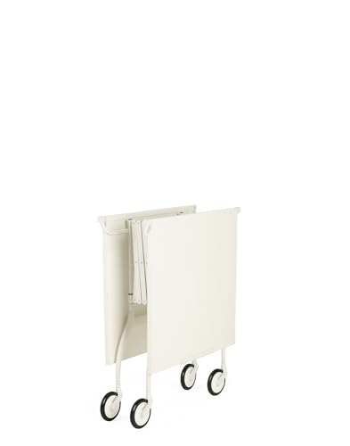 Kartell Battista klappbarer Servierwagen in Weiss
