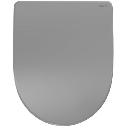 LUVETT® Toilettendeckel D-Form mit Absenkautomatik - Manhattan Grau