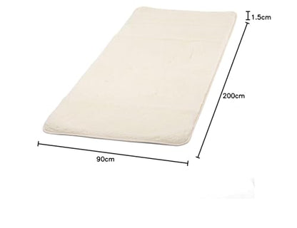 Bodhi Schurwoll-Yogamatte Premium VISHNU 90P - Natur 200x90cm