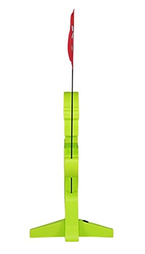 StreetBuddy Warnfigur mit Fahne – Kindersicherheit Warnaufsteller Grün