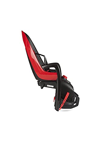 HAMAX Caress Kinderfahrradsitz mit Trägeradapter rot/schwarz