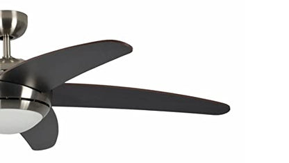 Pepeo Melton Deckenventilator mit Licht – Nickel/Braun 132cm