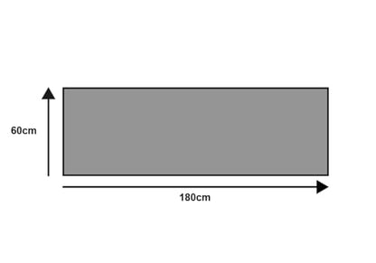 Waschbare Fussmatte Burnt Orange 60x180cm - Innen/Aussen