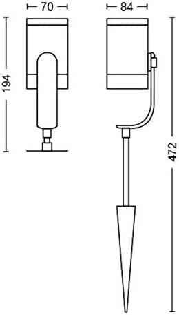 Philips Hue Lily Gartenstrahler Basis Set 3er Pack Schwarz