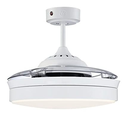 Westinghouse 73043 Tori LED Deckenventilator – Weiss, einziehbare Flügel
