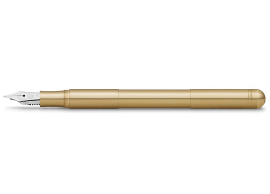 Kaweco SUPRA Füllhalter Messing Patronenfüller - Feder M. Zylindrischer Messingfüller mit M-Feder, ideal zum Schreiben.