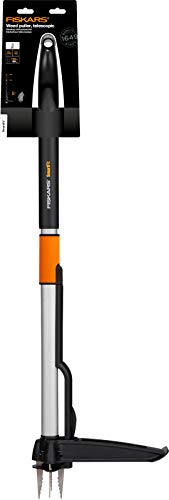 Fiskars Smart-Fit Teleskop-Unkrautstecher Schwarz/Orange