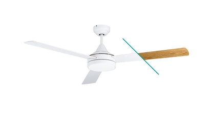 EGLO SESIMBRA Deckenventilator mit Licht – Weiss, Ø 132cm