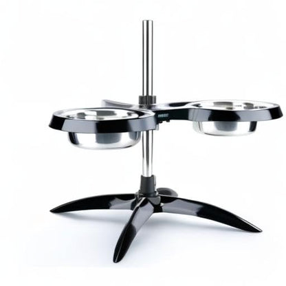 PetTec Hundenapf erhöht grosse Hunde - 2x 2.5L Schwarz