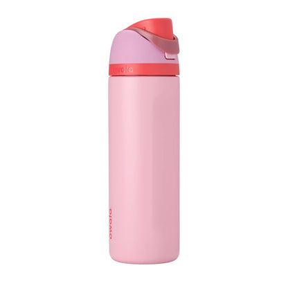 Owala FreeSip Isolierflasche Edelstahl mit Strohhalm, 710 ml, Farbe Angle Food Cake, Trageschlaufe