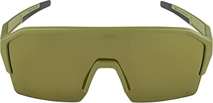 ALPINA Sportbrille Olive Matt - Unisex Fahrradbrille