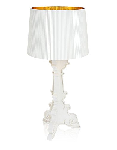 Kartell Bourgie Tischleuchte mit Dimmer - Weiss/Gold