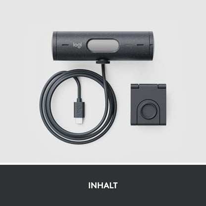 Logitech Brio 500 Full-HD Webcam mit Auto-Lichtkorrektur – Graphit