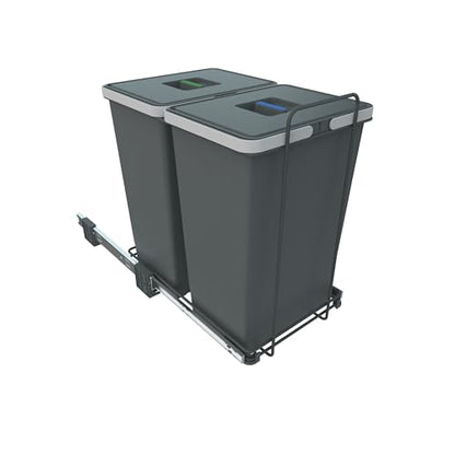 ELLETIPI Ecofil PF01 44B2 Ausziehbarer Mülleimer Grau