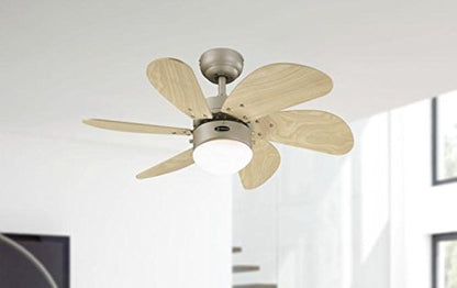 Westinghouse Turbo Swirl 78158 Deckenventilator mit Leuchte, Titan