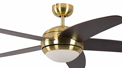 Melton Wanaque Deckenventilator mit Beleuchtung - Messing, 132 cm