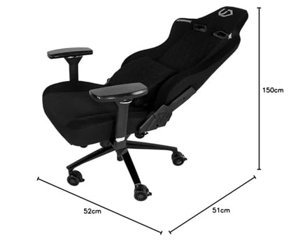ULTRADESK Throne Gaming Bürostuhl – Schwarz mit Memory Kissen