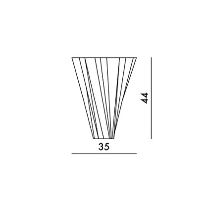 Kartell 1229B4 Shanghai Vase – Glasklare Ausführung