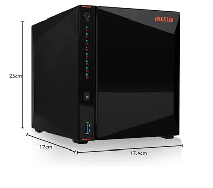 Asustor AS5304T Netzwerkspeicher – Schwarz Sans Disque