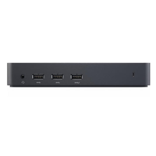 Dell D3100 USB 3.0 Dockingstation - Kabelgebunden D2CPX, schwarz, rechteckig. Erweitert Notebook-Ports für Displays und Peripherie.