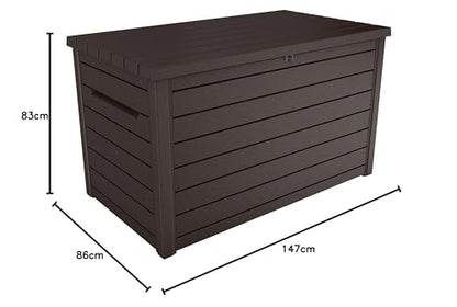 Keter Ontario Kissenbox - Braun, 870L Grossvolumen