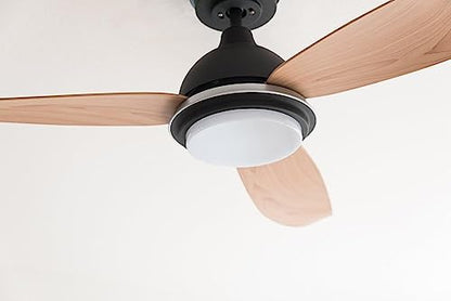 Bayu Deckenventilator – Energiespar LED Schwarz 122cm