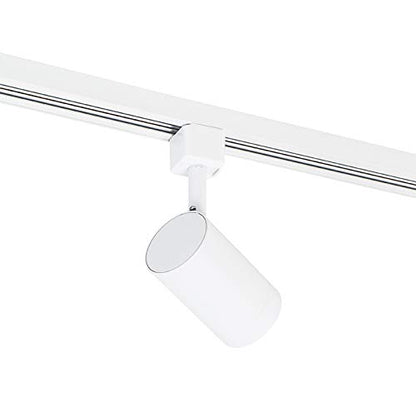 QAZQA Schienensystem Komplettset – weisser Deckenspot 5-flammig