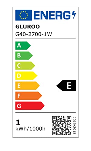GLUROO Lichterkette Aussen 45.7M - G40 LED Kunststoff Bruchsicher