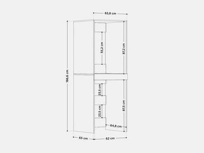 PLATAN ROOM Dante Waschmaschinenschrank Überbauschrank Kaschmir