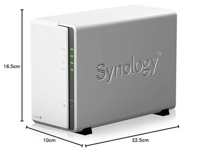 Synology DS220j 8 TB 2-Bay Desktop NAS-Lösung mit Seagate IronWolf