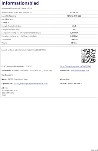 Privileg BAKO Turn&Go Steam 600 Einbau-Herdset Induktion