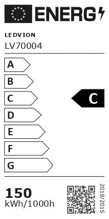 Ledvion LED Hallenstrahler 150W UFO Lampe – Dimmbar 4000K