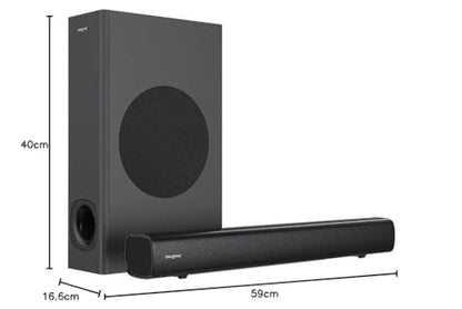 Creative Stage 2.1 Soundbar mit Subwoofer - Schwarz