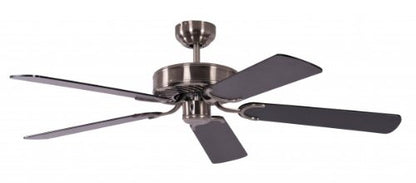 Potkuri Deckenventilator 132 cm – Gealtert Silber ohne Beleuchtung