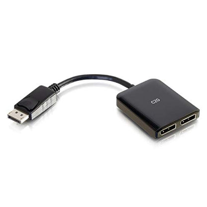 C2G DisplayPort 1.2 Dual Monitor MST Hub 4K Schwarz